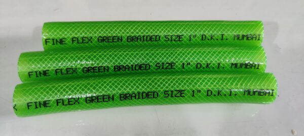 Pvc Fine Flex Green Braided Hose Image 2