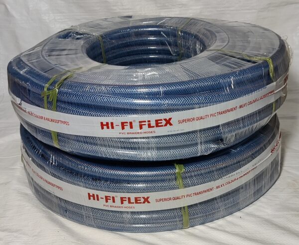 Pvc Hi-Fi White Braided Hose image 1