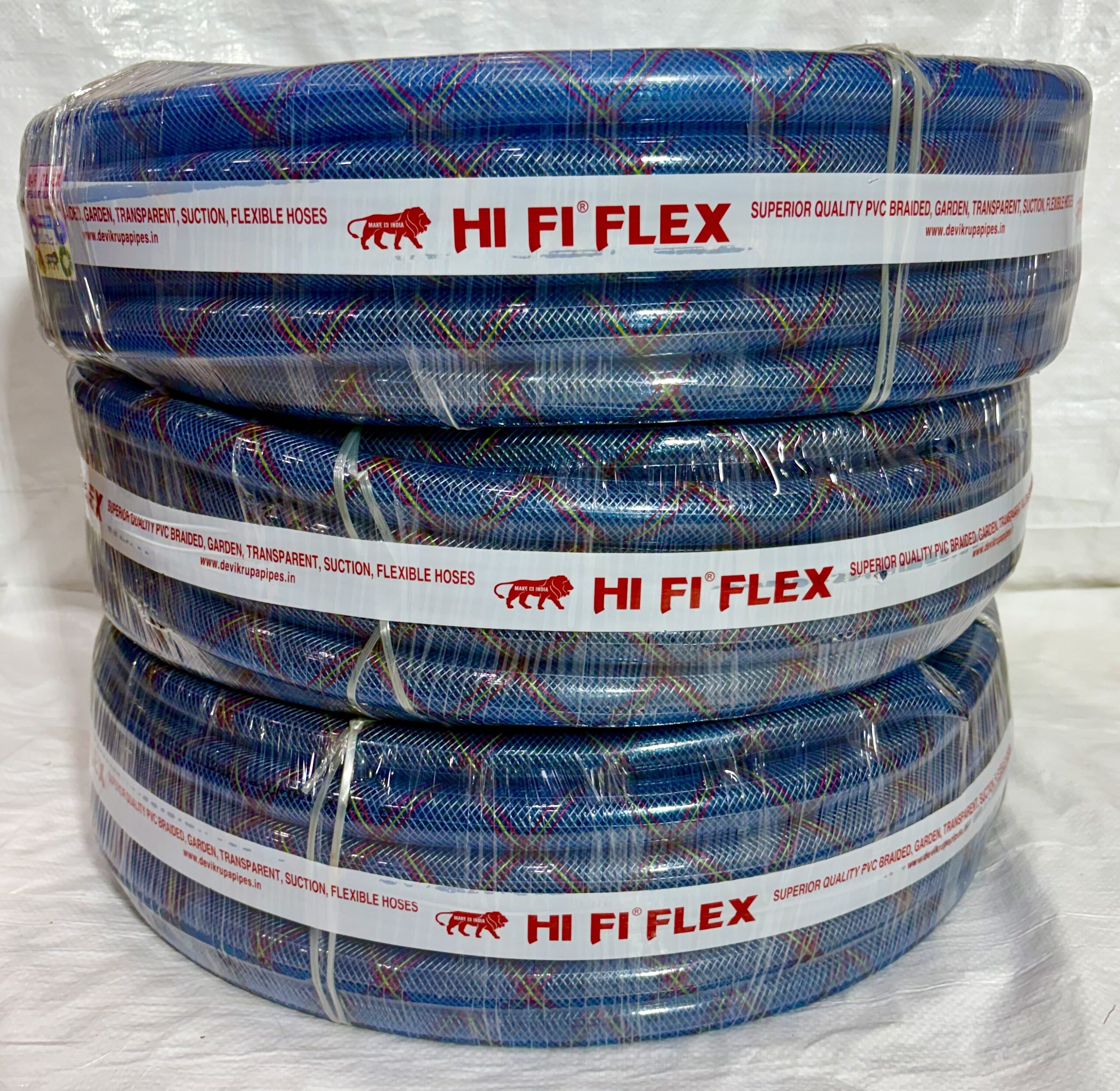PVC HI-FI WHITE BRAIDED HOSE